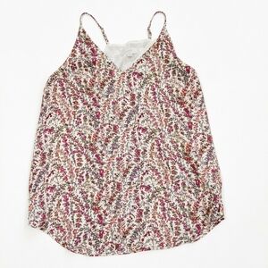 Women's Cami Tank Top Small LOFT | Pink Purple Spring Print